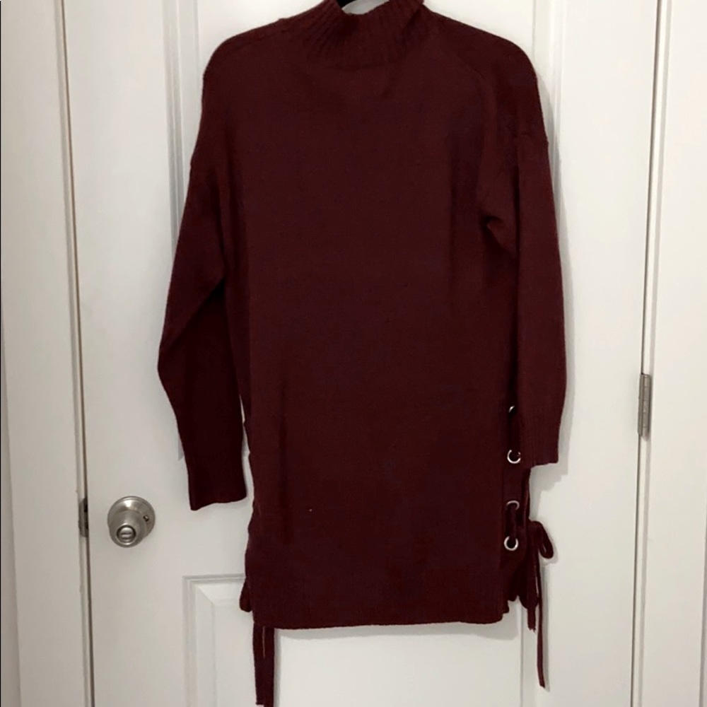 Red sweater dress